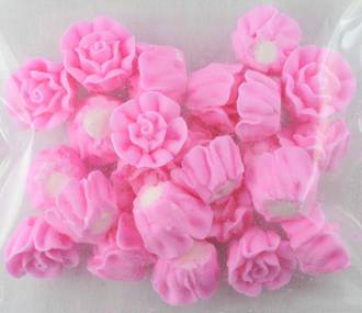 Icing Pink Roses 15mm, packet of 24